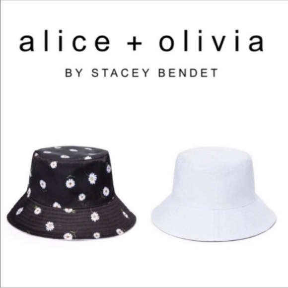 ALICE + OLIVIA by Stacey Bendet Daisy Reversible Bucket Hat - Picture 2 of 10